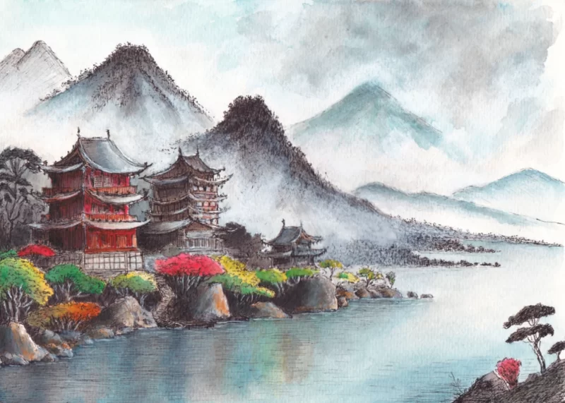 Japanische Landschaft