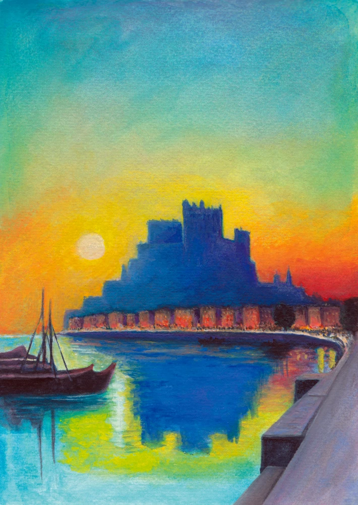 DW-Art-Sonnenuntergang-Meerstadt