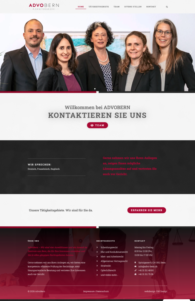 Website AdvoBern
